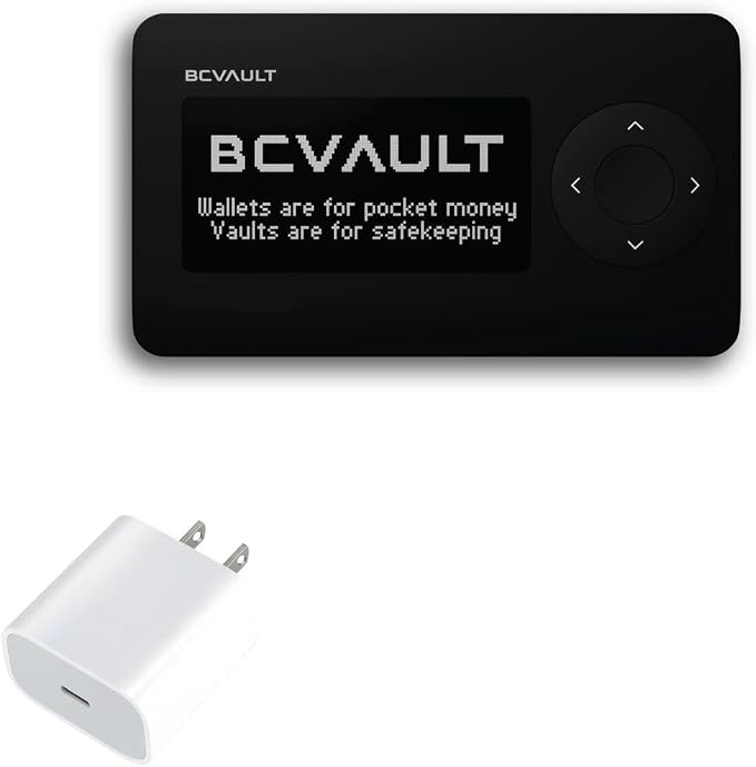 BoxWave Charger Compatible with BC Vault ONE - PD GAN miniCube (30W) 30W Tiny PD GAN Type-C Wall Charger - Winter White