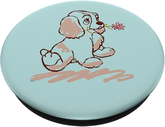 Disney Lady and The Tramp Lady Sketch PopSockets Adhesive PopGrip