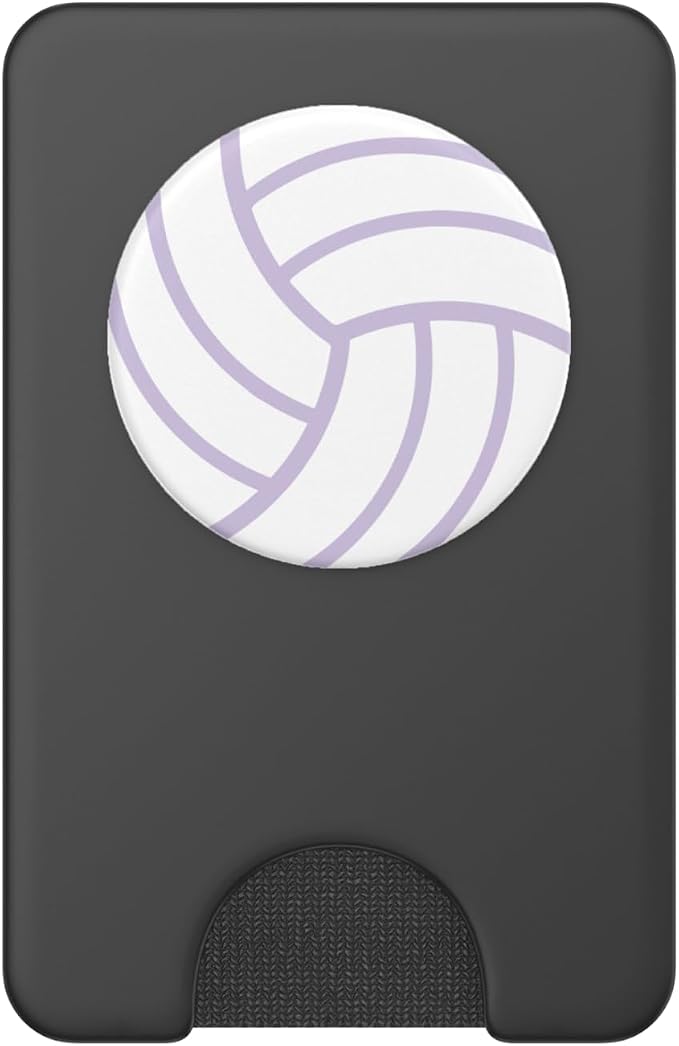 White Light Pastel Purple Volleyball PopSockets Adhesive PopGrip