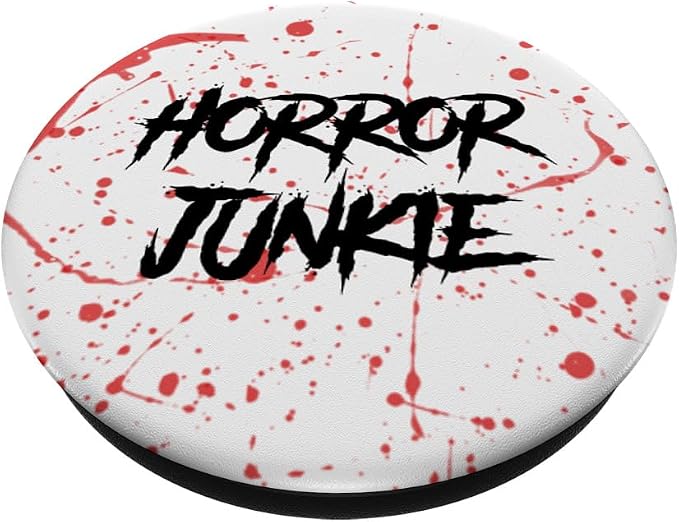 Horror Movie Lover Blood Splatter Gore White PopSockets Adhesive PopGrip