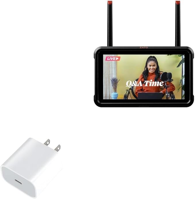 BoxWave Charger Compatible with Atomos Zato Connect - PD GAN miniCube (30W) 30W Tiny PD GAN Type-C Wall Charger - Winter White