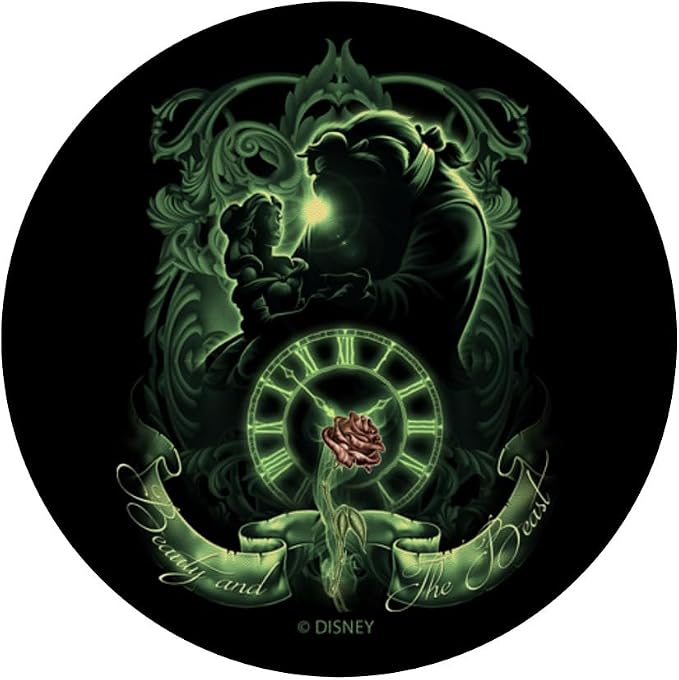 Disney Beauty and The Beast Green Hue Silhouette PopSockets Adhesive PopGrip