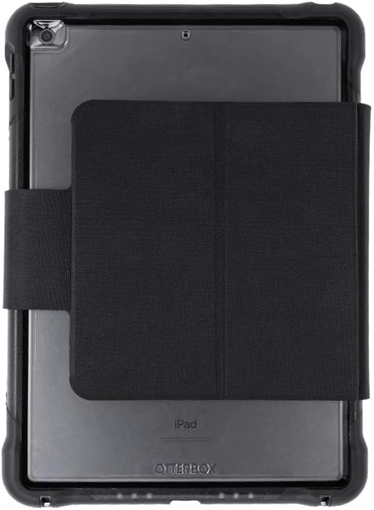 OtterBox UnlimitEd SERIES Case with Keyboard Folio + Screen Protector for iPad 7th, 8th & 9th Gen (10.2" Display - 2019, 2020 & 2021 version) - Non-retail/Ships in Polybag - Clear/Black