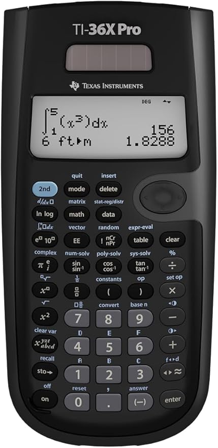 Texas Instruments TI-36X Pro Engineering/Scientific Calculator | 9.7 Inch | Black.