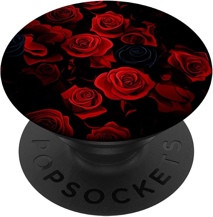 Red Roses Stylish Pattern PopSockets Adhesive PopGrip