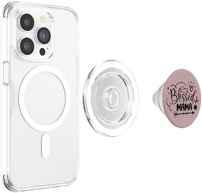 Motivational Quote Blessed Mum PopSockets Adhesive PopGrip