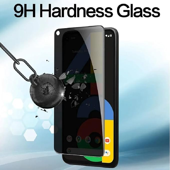 3 Pack Privacy Screen Protector for Google Pixel 4 9H Hardness [Anti-Scratch] Full Coverage Anti-Spy Tempered Glass Film for Google Pixel 4 [Don’t Support Fingerprint Unlock] | 9H Hardness Anti-Spy T