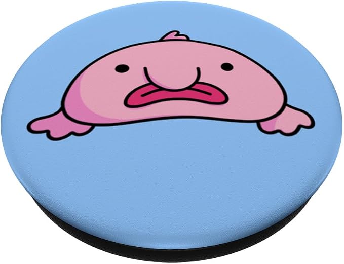 Blobby Bob Blob fish Deep Water Fish Gifts Pink Blobfish PopSockets Standard PopGrip