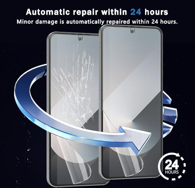 for iPhone 17 Pro Max Back Screen Protector Flexible Film Not Glass with Camera Lens Protector 2+2 Pack Self-Healing Anti Scratch HD Clear Soft TPU Protective Hydrogel Film
