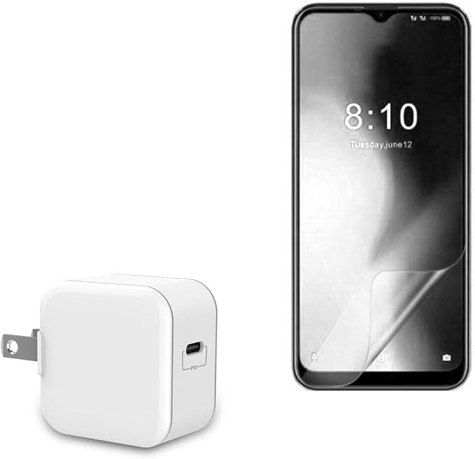 BoxWave Charger Compatible with Coolpad Cool 10A - PD GAN miniCube (30W) 30W Tiny PD GAN Type-C Wall Charger - Winter White