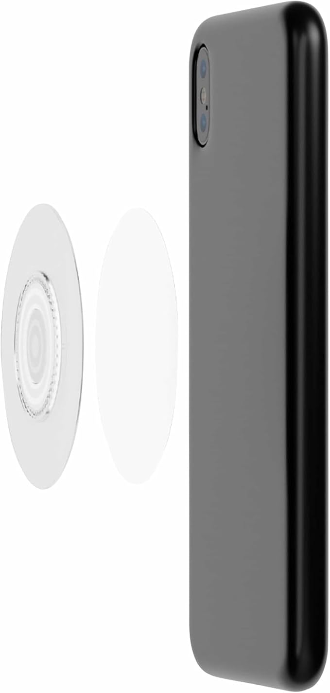 FIDLOCK Vacuum Uni Phone Patch Black | Adhesive Phone Patch 360° Rotation 3M Hold For Smooth Cases No Electronics Interference VACUUM Base Compatibility