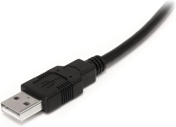 StarTech 30ft Active USB 2.0 Cable USB-A to USB-B Black (USB2HAB30AC) | Printer cable Cord Extension Male to Male Built-in equalizing chip for 30ft USB 2.0 connections