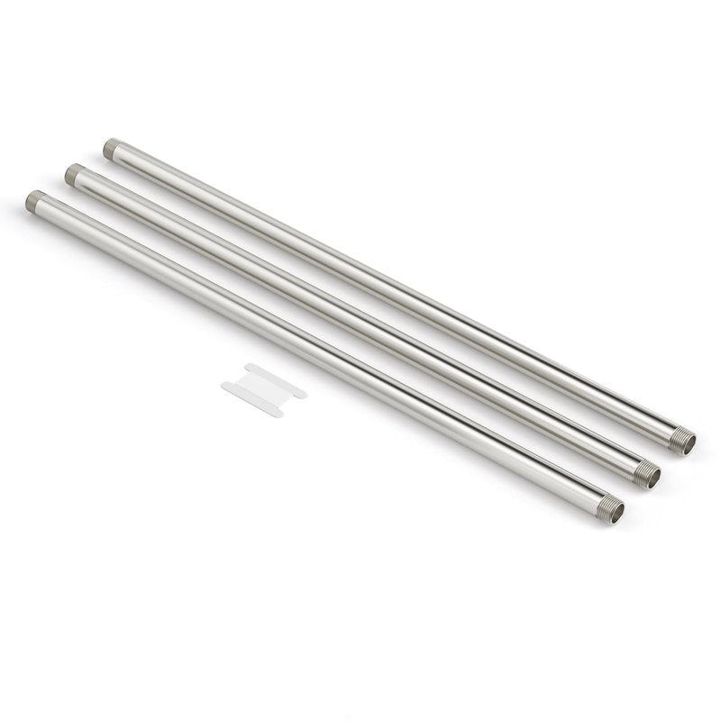 TAILONZ PNEUMATIC 3/4" NPT Male x 3/4" NPT Male 304 Stainless Steel Pipe Nipple, 16" Length Cast Pipe Fitting, Threaded Connector（Pack of 3）