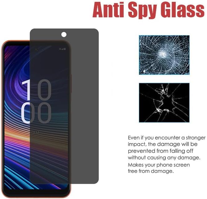 Anti-Spy Screen Protector for Boost Mobile Celero5G+ 2024 [Not Fit for Celero 5G] [2-PACK] Anti-Scratch Anti-peeping Prrivacy Tempered Glass for Boost Celero 5G+ Plus [7.0 inch]