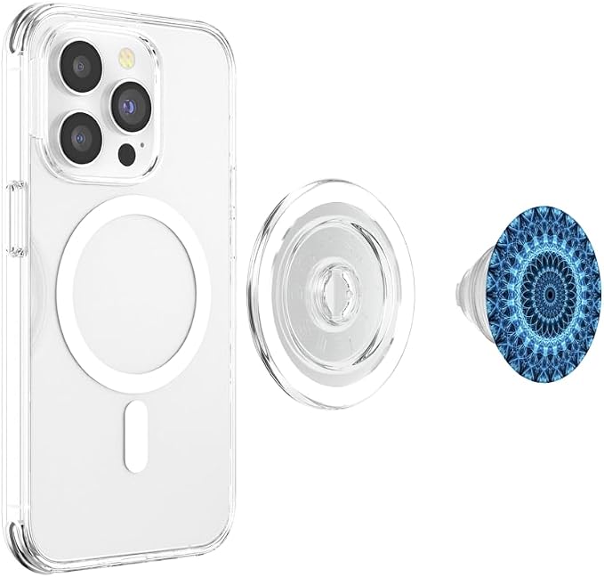 Blue Mandala Pop Mount Socket Cute Designed Divine Mandala PopSockets Adhesive PopGrip