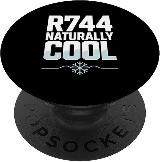 R744 Naturally Cool CO2 Refrigeration Technician PopSockets Adhesive PopGrip