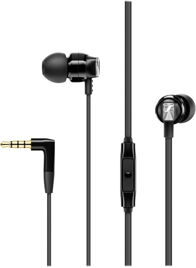 Sennheiser CX 300S in Ear Headphone with One-Button Smart Remote - Black