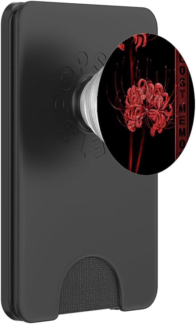 Japanese Spider Lily Soft Grunge Anime Aesthetic Flower PopSockets Adhesive PopGrip