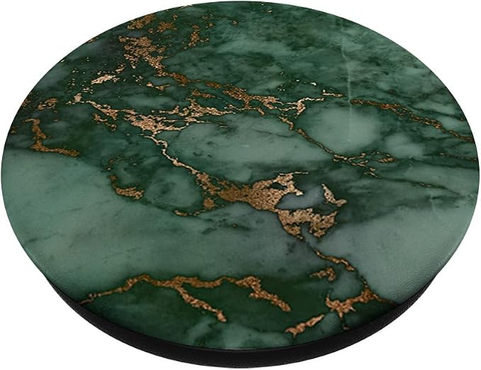 Elegant Dark Forest Green &amp Jade Green Pattern PopSockets PopGrip: Swappable Grip for Phones &amp Tablets