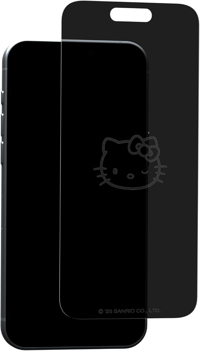 Hello Kitty Balloon Privacy Screen Protector - for iPhone 14 Plus13 Pro Max - with Disappearing Logo - Scratch-Resistant and Easy-to-Install Screen Protectors (Includes Installation Tray)