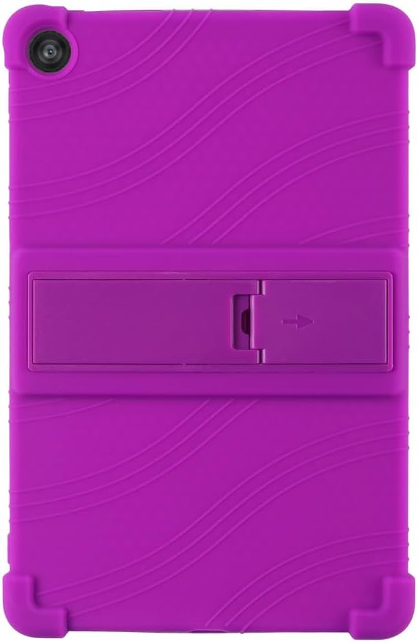 for Revvl Tab 2 Case (2025) Kids Soft Silicone Cover for Tmobile Revvl Tab 2 Tablet Case with Stand (Black)