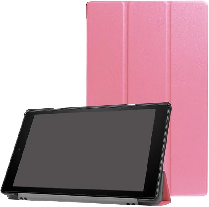 Tablet Cover for Amazon Kindle Fire HD10 7th 9th Generation(2017/2019 Release) Ultra Slim Folio Stand Lightweight Leather Case for Kindle Fire HD 10 7th 9th Gen 10.1 (KST-Dark Blue)