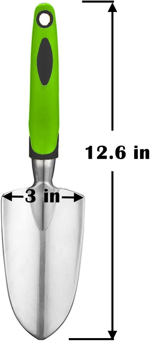 Garden Tool Shovel for Digging Gardening Trowel for Lawn Planting Alloy Spade Plastic Handle Anti Slippery