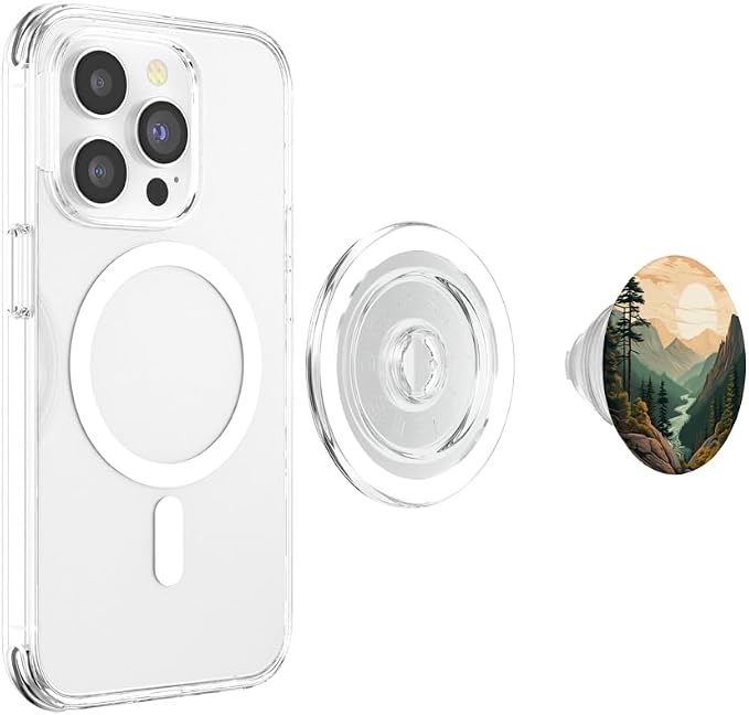 Mountains Wilderness Forest Hiking Pine Tree Nature PopSockets Adhesive PopGrip