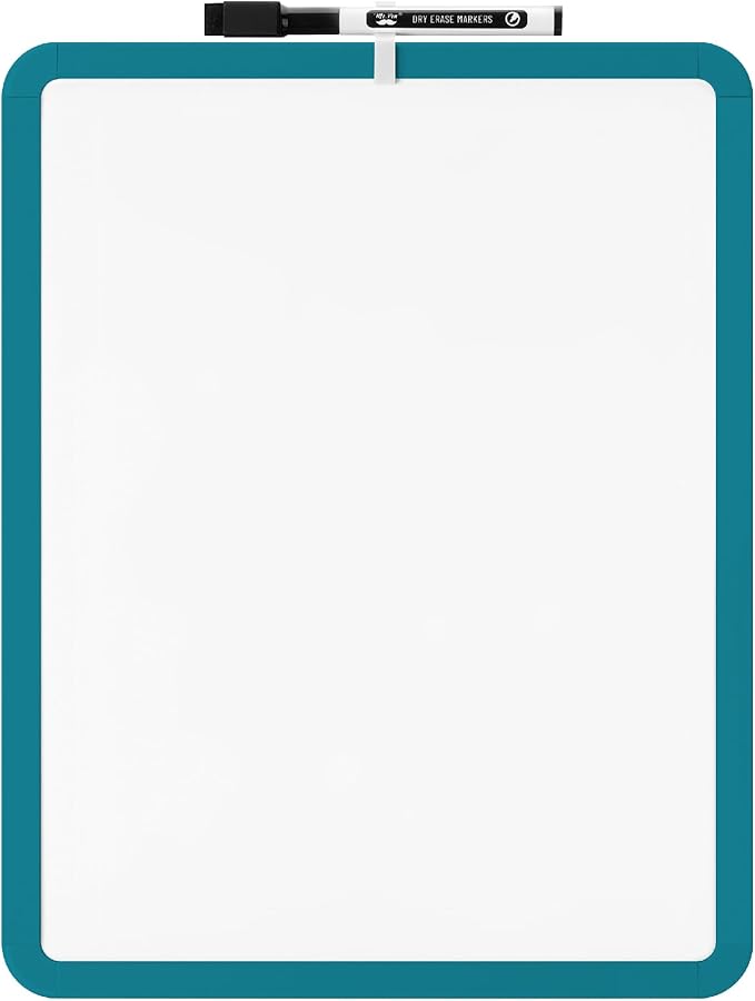 Mr. Pen- Dry Erase Board, 14” x 11” with a Black Dry Erase Marker, Small Mini White Board for Students