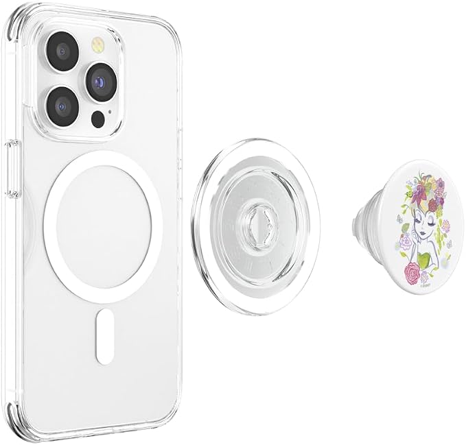 Disney Peter Pan Floral Illustrated Tinkerbell PopSockets Adhesive PopGrip