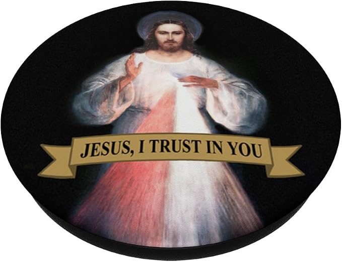 Divine Mercy Jesus I Trust in You PopSockets Adhesive PopGrip