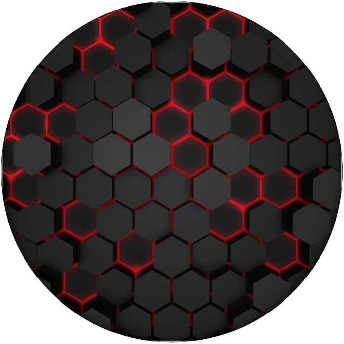 Cool Red and Black Cell Phone Button Holder Pop Out Knob PopSockets Adhesive PopGrip