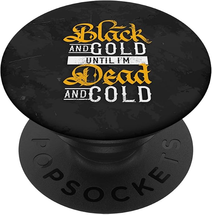 Pittsburgh Ultimate Sports Fan Distressed Lettering PopSockets Adhesive PopGrip