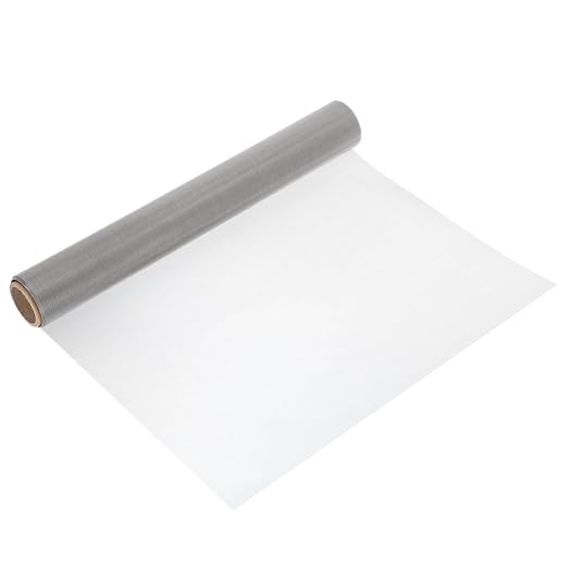 uxcell 60 Mesh 118" x 16" Woven Wire Mesh, 304 Stainless Steel Air Vent Filter