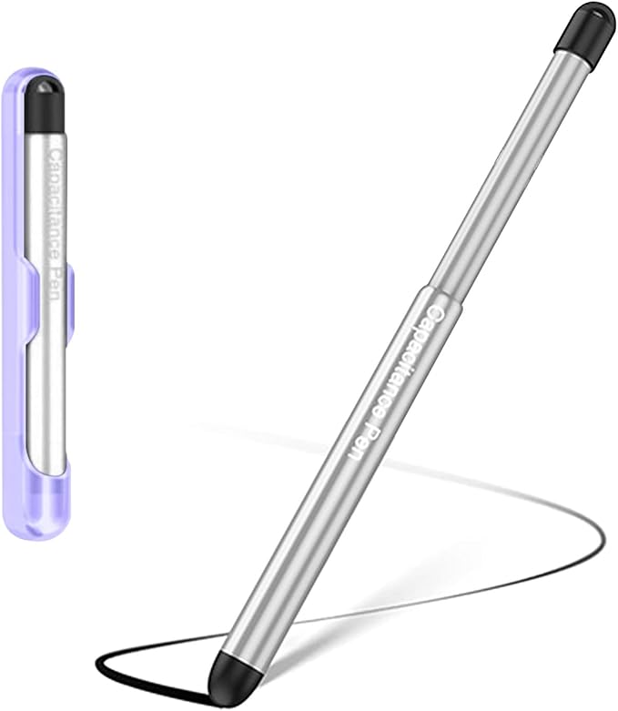 Stylus Pens with Pen Slot for Touch Screens High Precision Capacitive Universal Stylus for iPad iPhone Tablets Samsung Galaxy All Touch Screen Devices (Black)