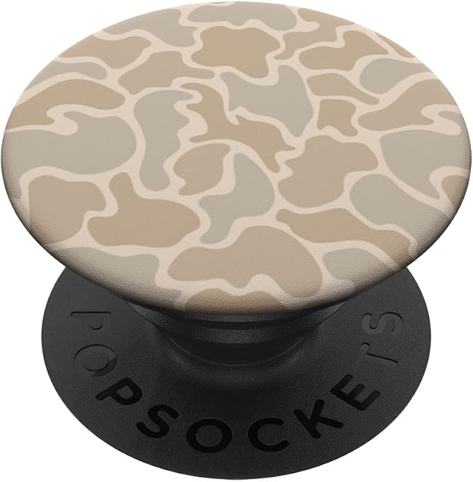 Duck Camo Hunting Camouflage Vintage Aesthetic Cute Beige PopSockets PopWallet for MagSafe