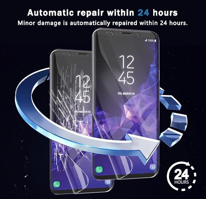 for iPhone 17 Pro Max Back Screen Protector Flexible Film Not Glass with Camera Lens Protector 2+2 Pack Self-Healing Anti Scratch HD Clear Soft TPU Protective Hydrogel Film