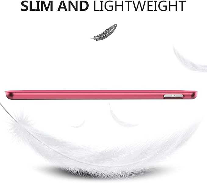 Moko Smart Case for iPad 9th/ 8th/ 7th Generation Case 10.2 InchWatermelon | Slim Stand Hard Back Shell Smart Cover Case with Translucent Frosted Back Auto Wake/Sleep Fit iPad 10.2 Inch 2021/2020/2