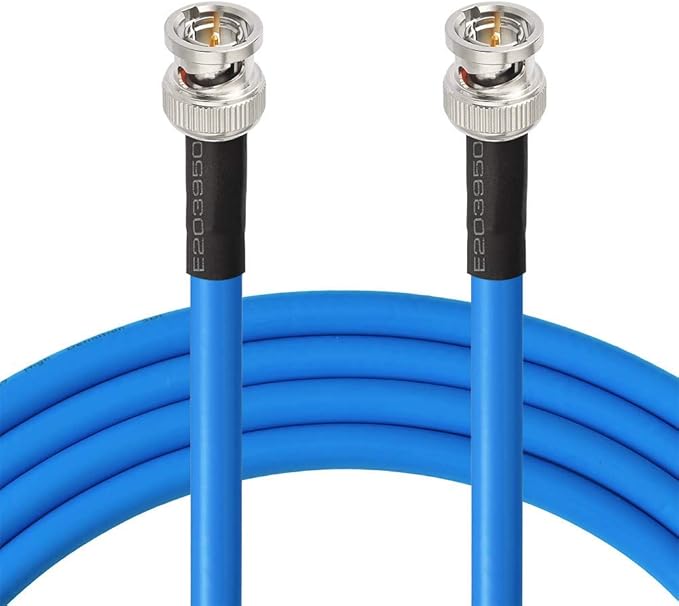 Superbat SDI Cable 75 Ohm BNC Cable 3G/6G/12G (Belden 1694A)，10FT/15FT/30FT/50FT/100FT/200FT,Supports HD-SDI/3G-SDI/4K/8K Video,Precision SDI Video Cord (1Pcs)