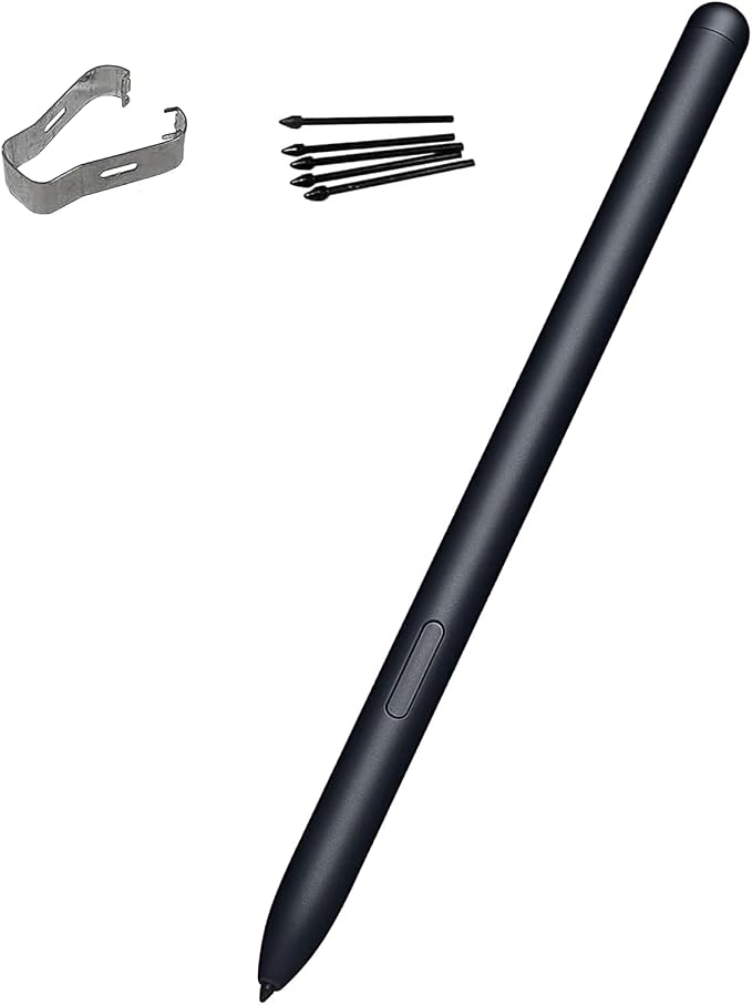Galaxy Book4 Pro 360 S Pen Replacement for Samsung Galaxy Book4 360/Book4 Pro 360 Black Stylus Pen + 5 Tips
