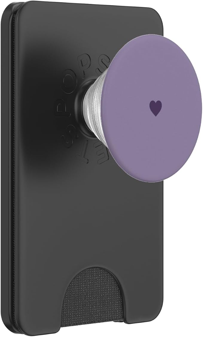 Deep Purple Heart PopSockets Adhesive PopGrip