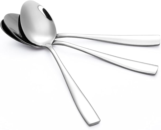 Eslite 24-Piece Large Stainless Steel Dinner Spoons,8 Inches