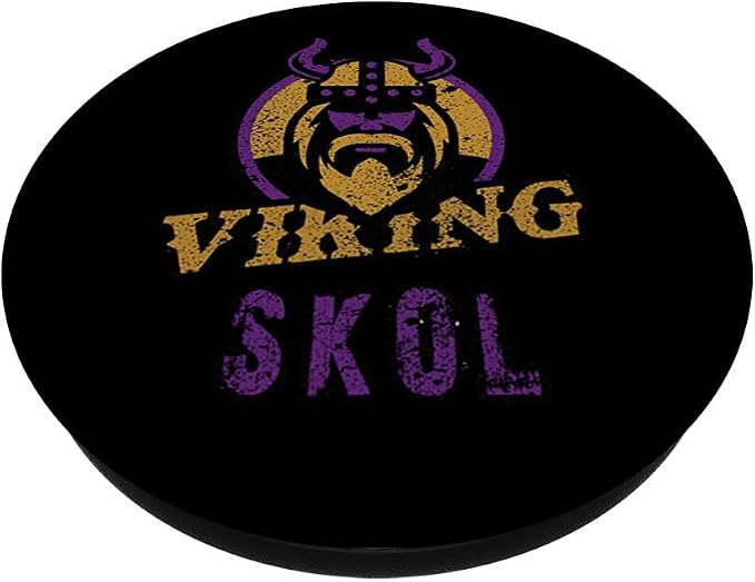 Skol Vikings Scandinavian Warrior Nordic Viking North King PopSockets Adhesive PopGrip