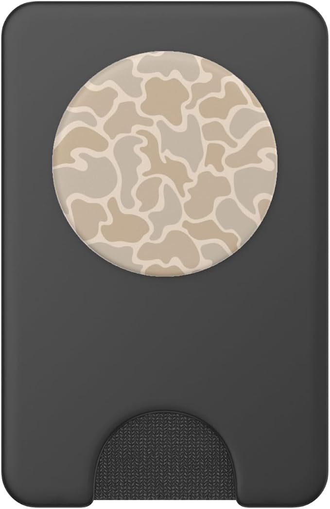 Duck Camo Hunting Camouflage Vintage Aesthetic Cute Beige PopSockets PopWallet for MagSafe