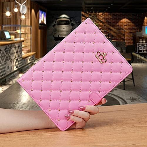 Changjia for iPad 9.7Inch 6th/5th Generation 2018/2017 CaseiPad air 2/Air with Pencil HolderCute Crown Girly Diamond Elegant PU Leather Smart Auto Sleep/Wake Stand Protective Case for iPad 9.7Black
