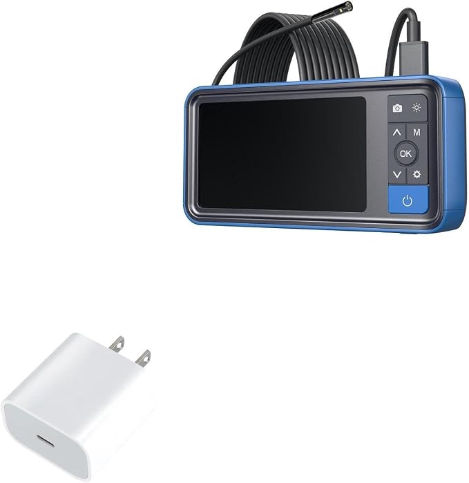 BoxWave Charger Compatible with Teslong MS450 - PD GAN miniCube (30W) 30W Tiny PD GAN Type-C Wall Charger - Winter White