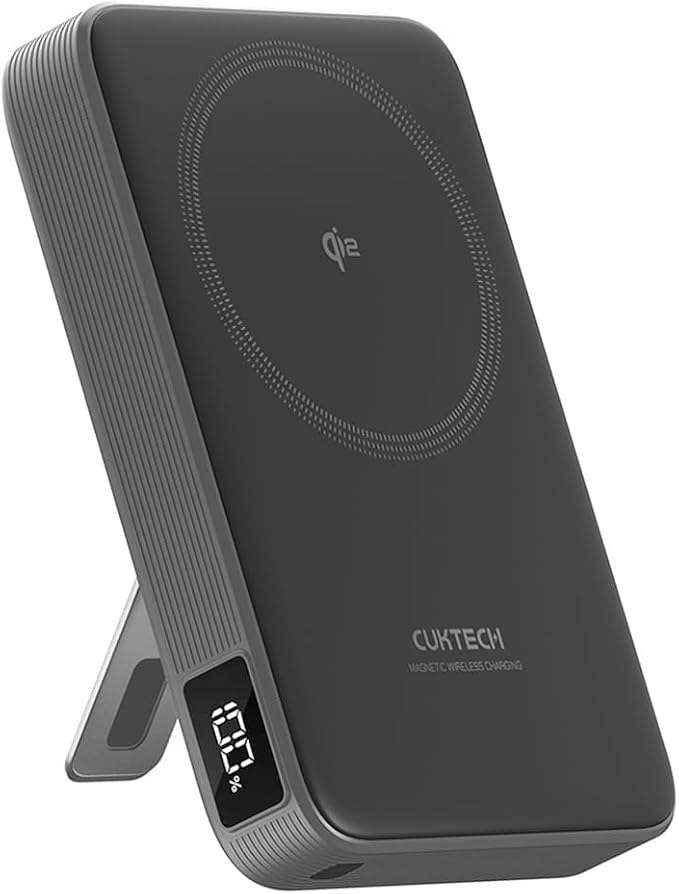 CUKTECH Qi2 Certified 15W Magnetic Power Bank 10000mAh Battery Pack MagSafe Compatible Wireless Portable Charger with 30W USB C Fast Charging for iPhone 17/16/15/14/13/12 (USB-C Cable Included)