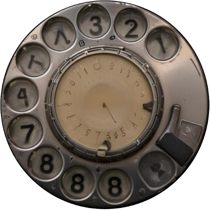 Vintage Rotary Telephone Illustration Print PopSockets PopGrip for MagSafe