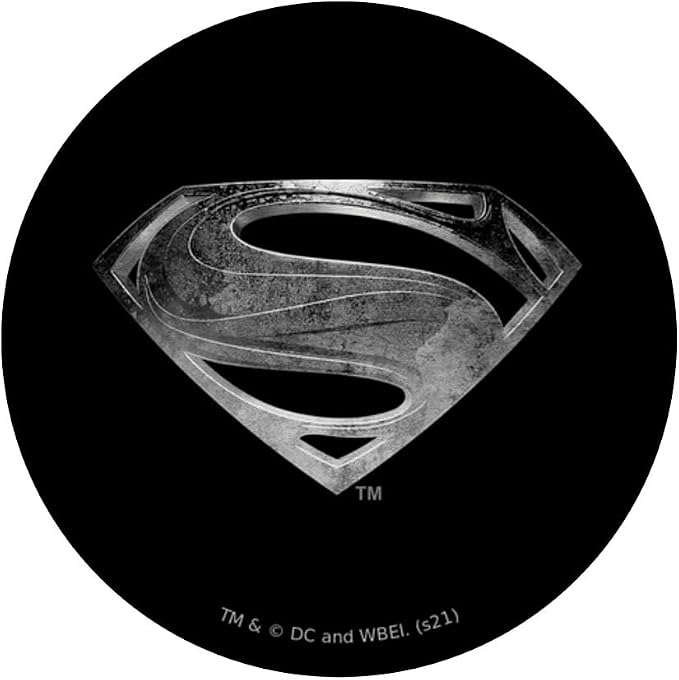 Zack Snyder's Justice League Superman Symbol Black Suit PopSockets Adhesive PopGrip