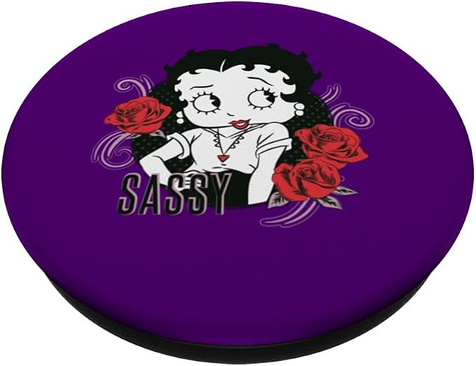 Betty Boop Sassy Roses PopSockets Adhesive PopGrip